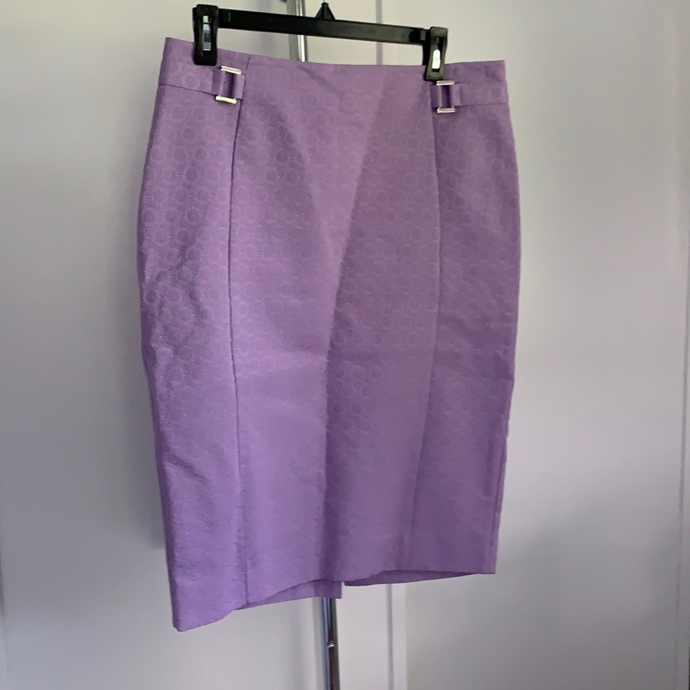 The Limited lilac pencil skirt with silver detail